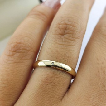 Alianças em Ouro 18k - 2,4mm - Clássica Brilhante